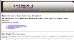 Desktop Screenshot of emersonsbarreview.com