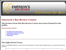 Tablet Screenshot of emersonsbarreview.com
